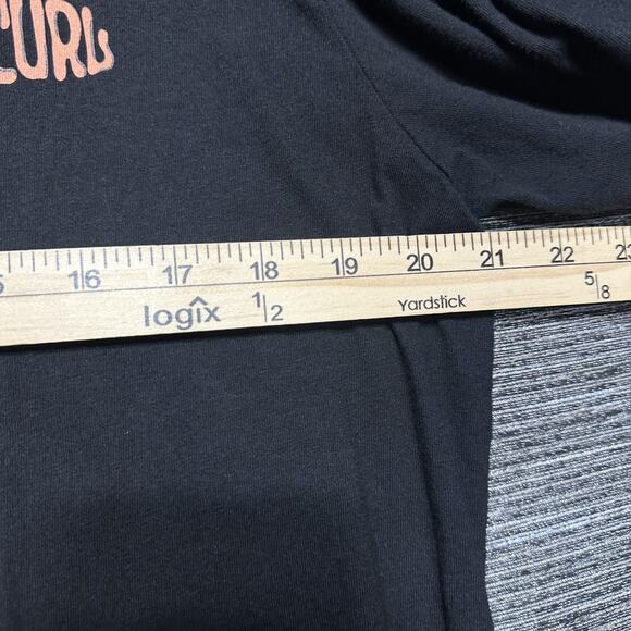 Rip Curl Shirt Men's Large Black Palms Surfing Long Sleeve Standard - Picture 9 of 13